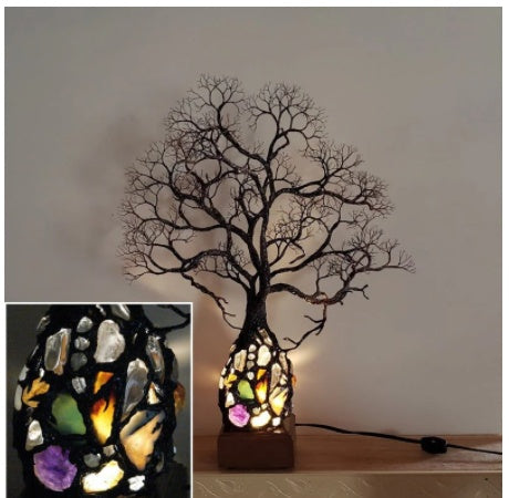 Ancient Tree Metal Sculpture Lamp
