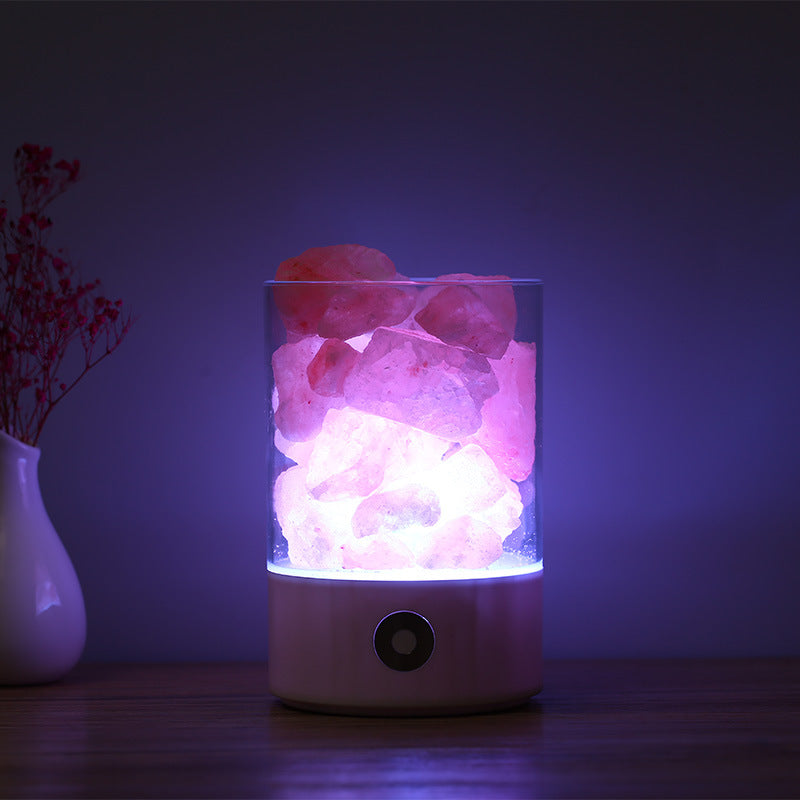 USB Himalayan Salt Lamp Crystal LED Night Light for Home Decor