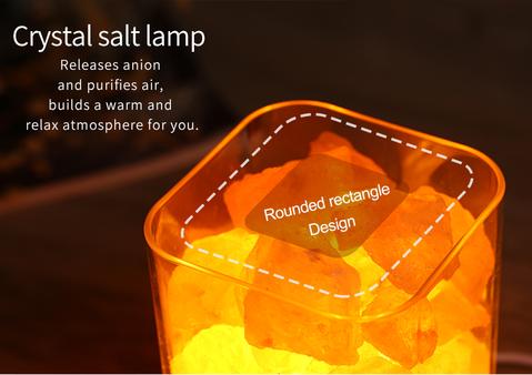 USB Himalayan Salt Lamp Crystal LED Night Light for Home Decor