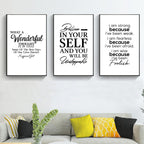 Minimalist Wall Motivational Quote Canvas for Home Decor