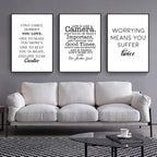 Minimalist Wall Motivational Quote Canvas for Home Decor