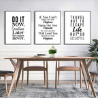 Minimalist Wall Motivational Quote Canvas for Home Decor