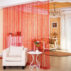 Silver Thread Door Curtain Hanging Partition & Window Screen Decor