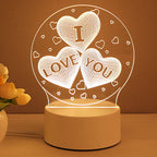 3D Acrylic USB LED Night Lamp for Home Gifts