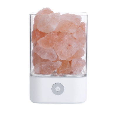 USB Himalayan Salt Lamp Crystal LED Night Light for Home Decor