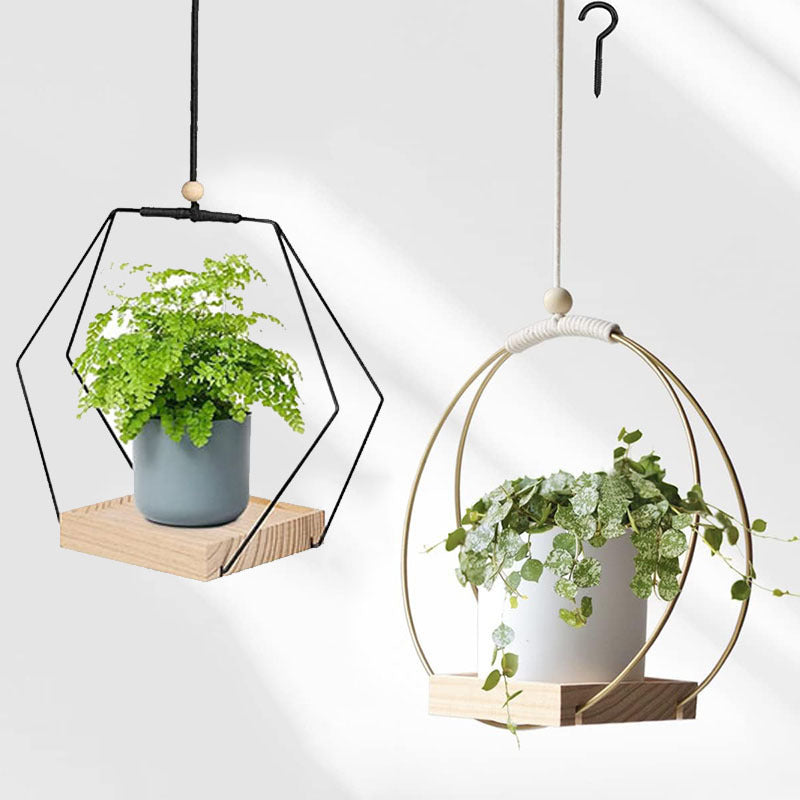Hanging Flower Pot Bracket Air Plant Wall Decoration