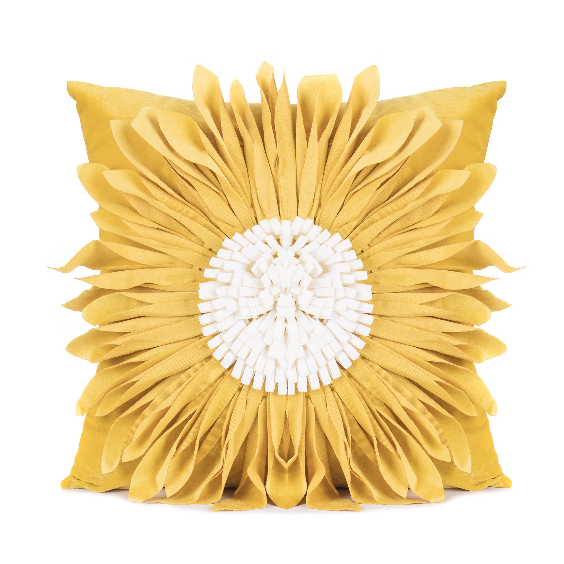 Fashion Modern White Velvet Throw Pillow