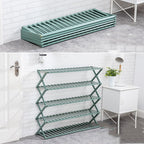 Bamboo Flower Stand 4-Layer Foldable Plant Rack