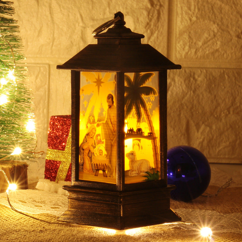 Santa Claus & Snowman LED Light Merry Christmas Home Decor