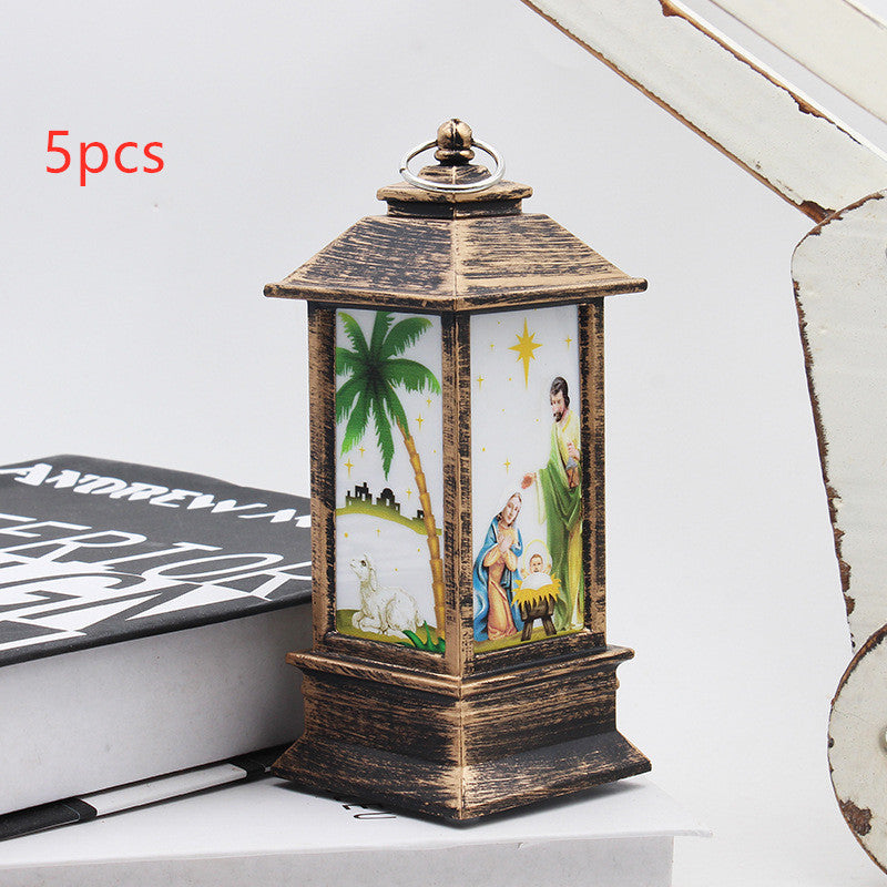 Santa Claus & Snowman LED Light Merry Christmas Home Decor