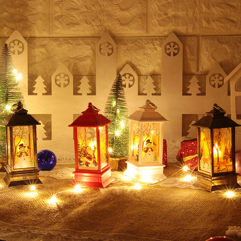 Santa Claus & Snowman LED Light Merry Christmas Home Decor