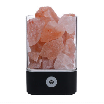 USB Himalayan Salt Lamp Crystal LED Night Light for Home Decor