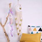 Gold Crescent Dreamcatcher Boho Home Decor