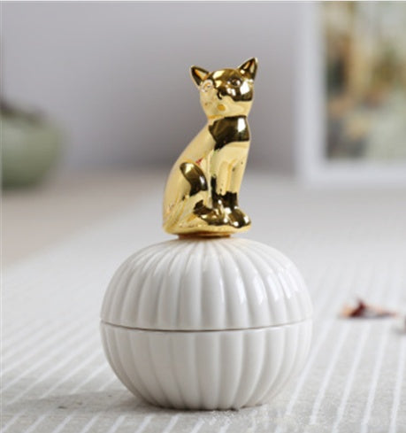 Animal Figurine Jewelry Box for Home Decor Gift
