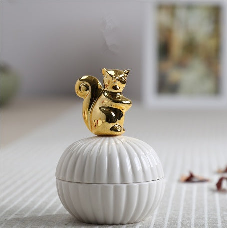 Animal Figurine Jewelry Box for Home Decor Gift