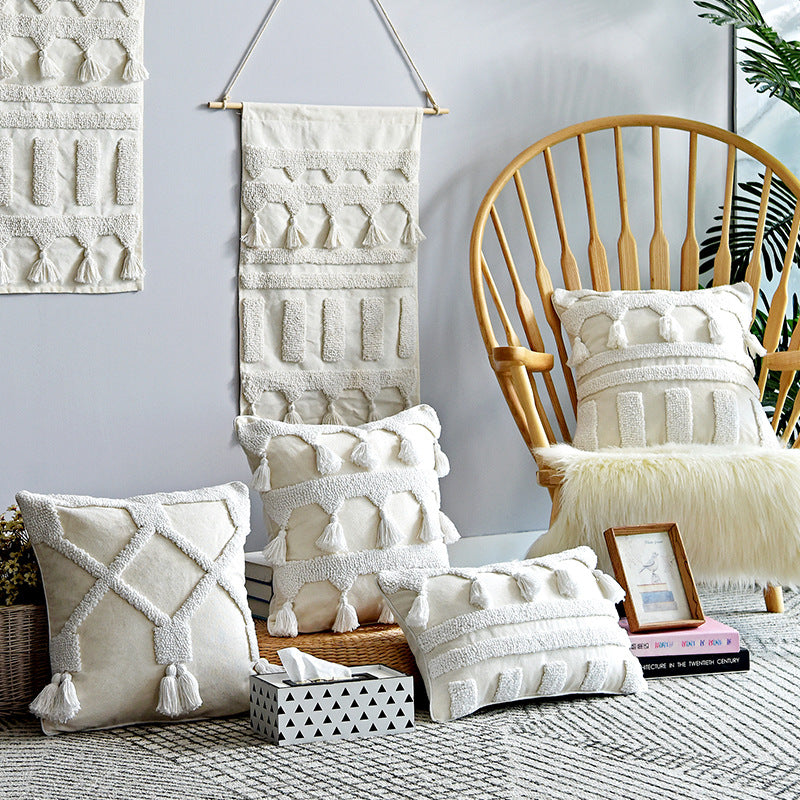 Moroccan Tufted Simple Pillowcase for Sofa & Bed