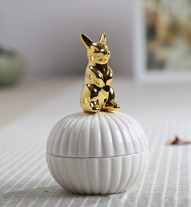 Animal Figurine Jewelry Box for Home Decor Gift