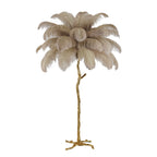 Feather Bedside Lamp Copper Floor Lamp for Home Decor