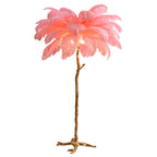 Feather Bedside Lamp Copper Floor Lamp for Home Decor