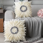 Fashion Modern White Velvet Throw Pillow