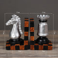 European-Style Resin Chess Bookends