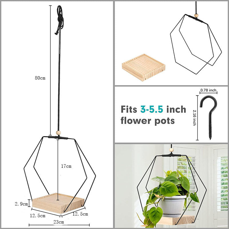Hanging Flower Pot Bracket Air Plant Wall Decoration