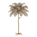 Feather Bedside Lamp Copper Floor Lamp for Home Decor
