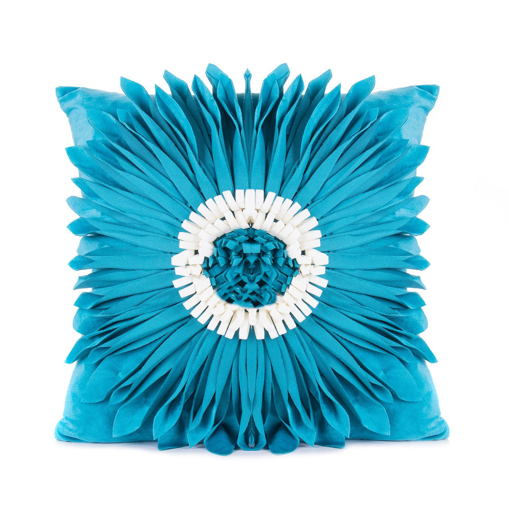 Fashion Modern White Velvet Throw Pillow