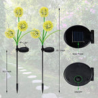 Outdoor Solar Dandelion Lantern 3 LED Garden Pathway
