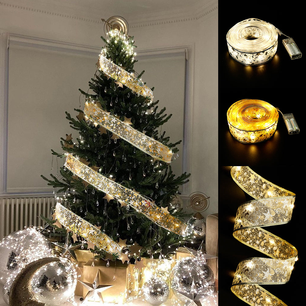 Fairy Lights String with Ribbon Bow