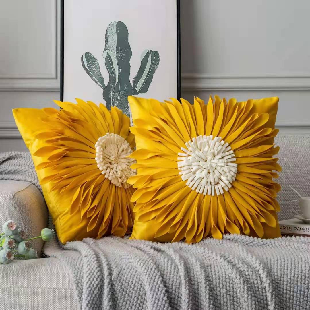 Fashion Modern White Velvet Throw Pillow