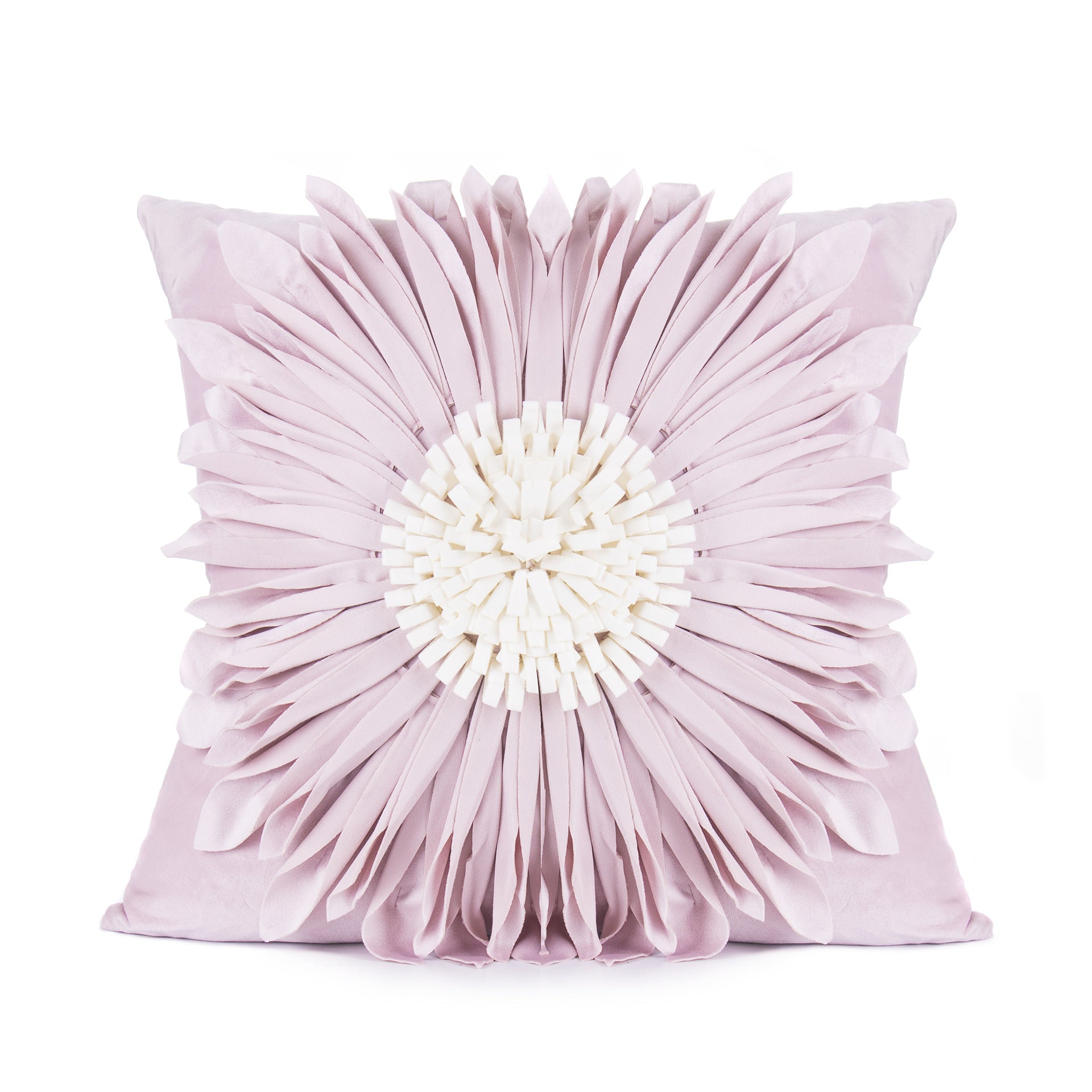 Fashion Modern White Velvet Throw Pillow