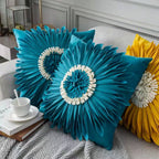Fashion Modern White Velvet Throw Pillow