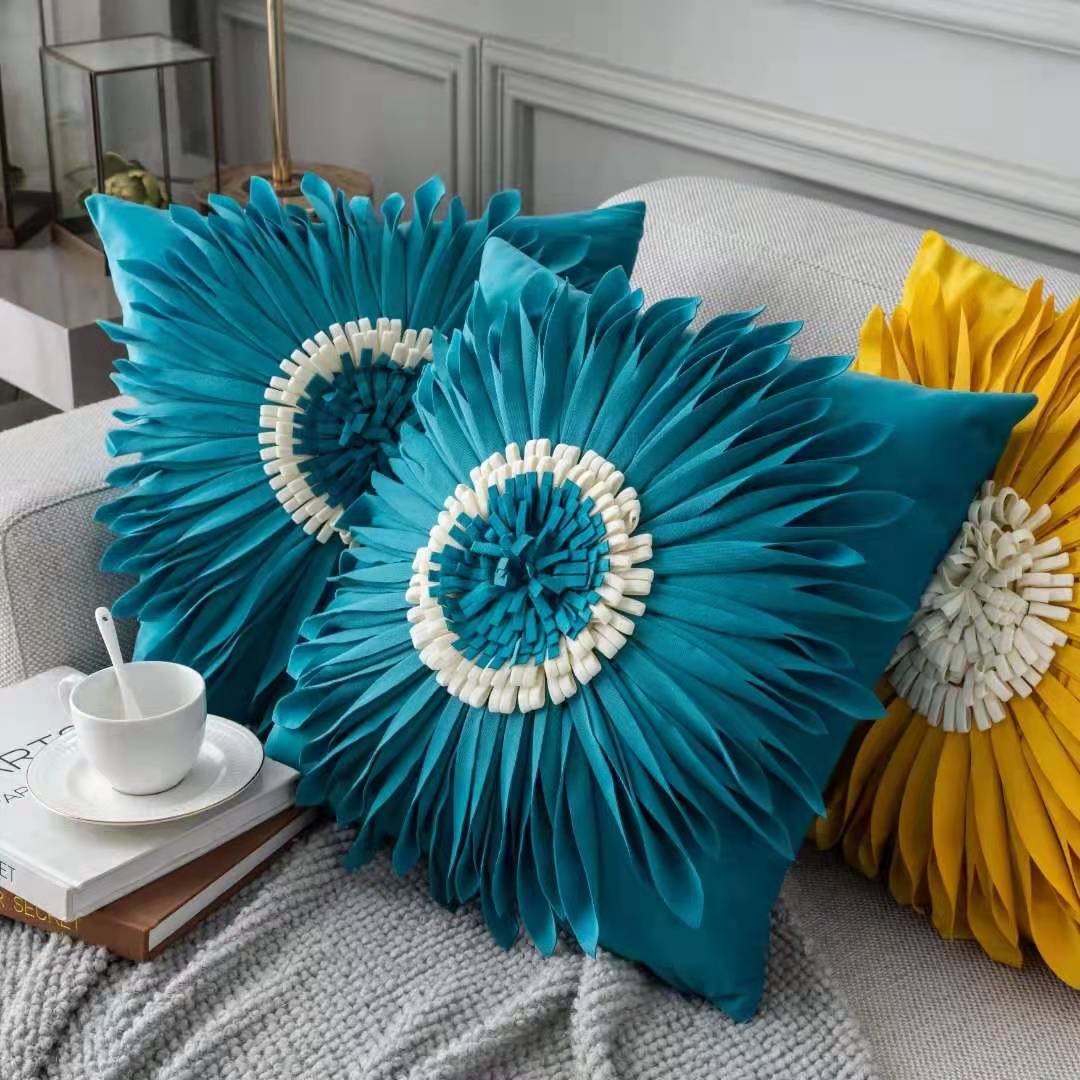Fashion Modern White Velvet Throw Pillow