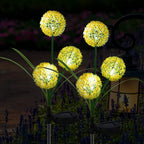 Outdoor Solar Dandelion Lantern 3 LED Garden Pathway