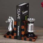 European-Style Resin Chess Bookends